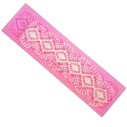 Flower Diamond Lace Pattern Silicone Mold