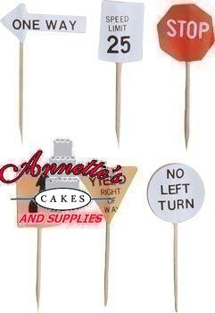 Paper Traffic Sign Picks