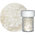 White Edible Glitter Flakes 1/4 oz