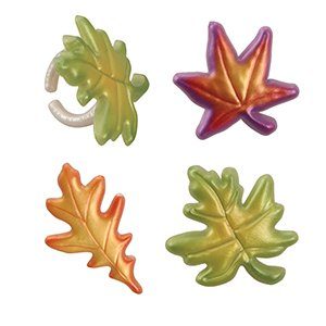 MULTI COLOR LEAF RINGS