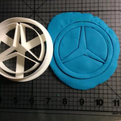 Mercedes Logo 3 1/2 inches