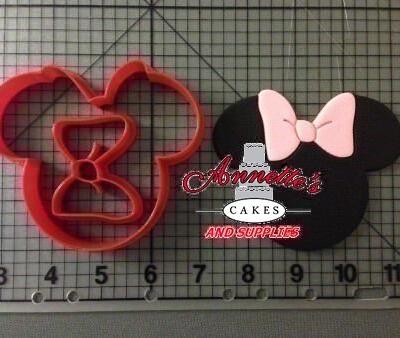 Minnie Mouse Cutter Set 2 inch Silhouette