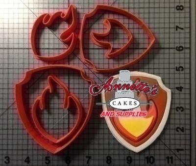 Paw Patrol Marshall Fire Badge 3 inch cutter
