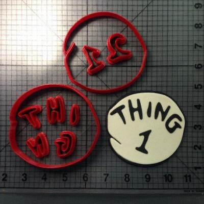 Thing 1 and Thing 2 - 3 inch cutter