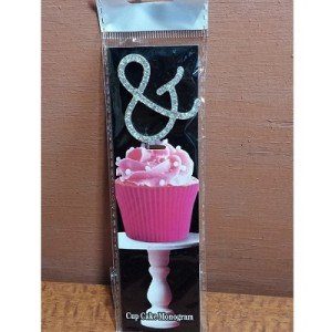 Monogram Cupcake Topper & Sign