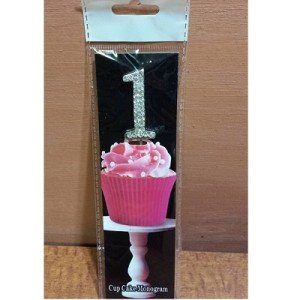 Monogram Cupcake topper Number 1