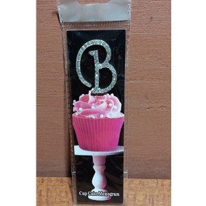 Monogram Cupcake Topper Letter B