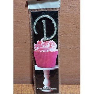 Monogram Cupcake Topper Letter D