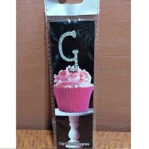 Monogram Cupcake Topper Letter G
