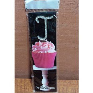 Monogram Cupcake Topper Letter J
