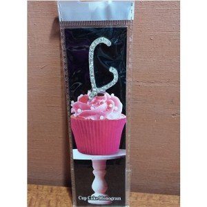 Monogram Cupcake Topper Letter L