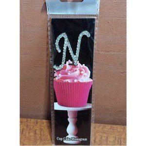 Monogram Cupcake Topper Letter N