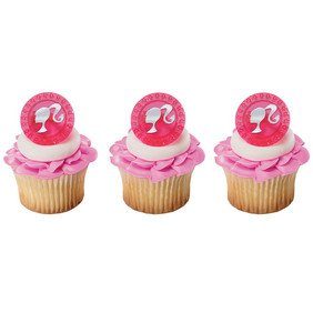 Barbie Jewel Foil Cupcake Rings