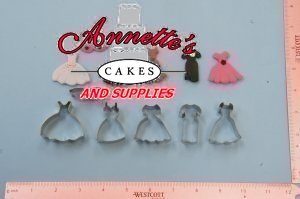 Dress, set of 6 cutters