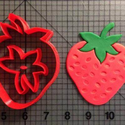 Strawberry Cookie Cutter Set 2 inch