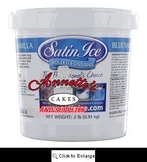 2 lb Satin Ice Rolled Fondant Blue