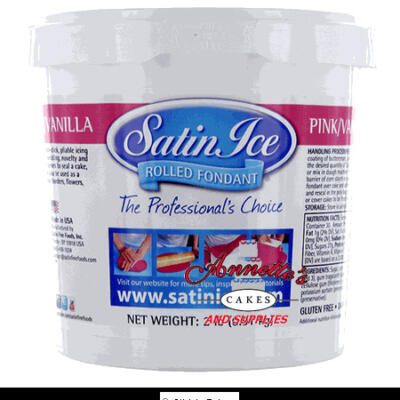 2 lb Satin Ice Rolled Fondant Pink