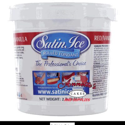 2 lb Satin Ice Rolled fondant Red