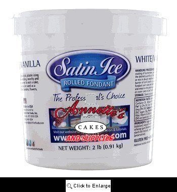 2 lb Satin Ice Rolled Fondant White