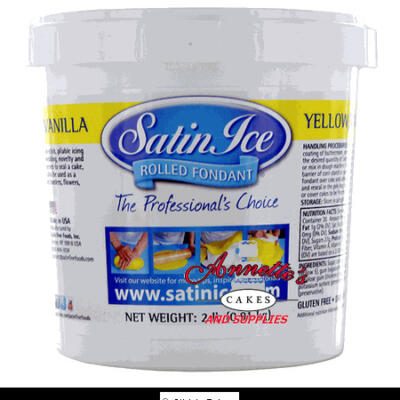 2 lb Satin Ice Rolled Fondant Yellow