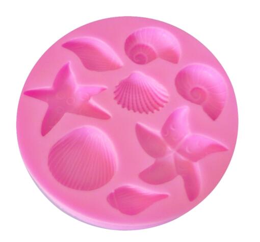 Shell Silicone Mold 8 cavities
