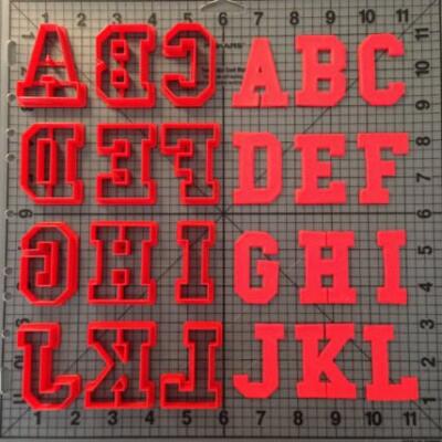 College Font Uppercase 3 inch