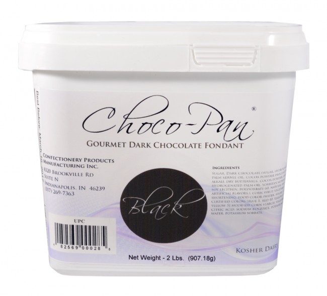Choco-Pan Premium Modeling Chocolate 2 Pounds Black