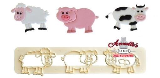 FMM Cute Farm Animals Cutter Set