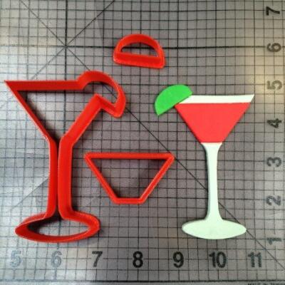 Martini Glass 100 Cutter Set 4 inch