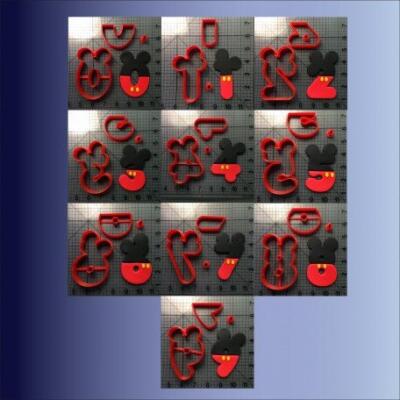 Mickey Font Numbers Cutter 2 inch
