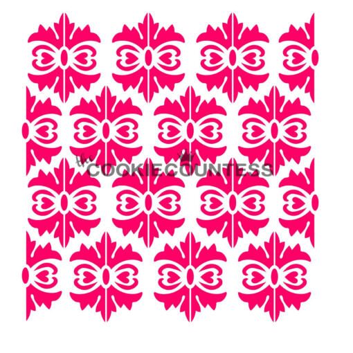 Large Damask Stencil