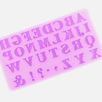 Fancy Dotted Alphabet Silicone Mold