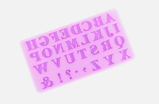 Fancy Dotted Alphabet Silicone Mold