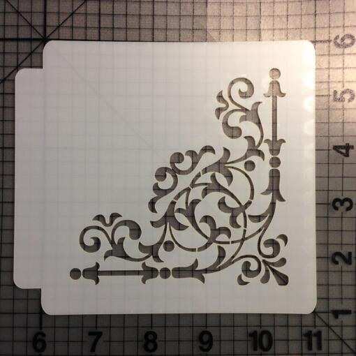 Damask Stencil 5.5 Inch