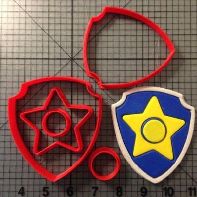 Paw Patrol - Chase Police Badge Cookie Cutter Set