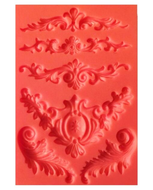Silicone Mold  Decorative Set Variety Scrolls #104