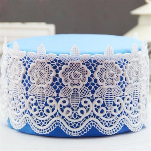 Silicone Mat Flower and Scroll Lace
