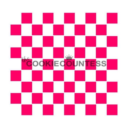 Checkerboard Cookie Stencil