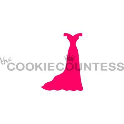 Dress Silhouette 2 Cookie Stencil