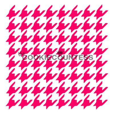 Houndstooth Cookie Stencil