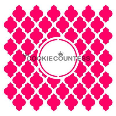 Moroccan Monogram Cookie Stencil