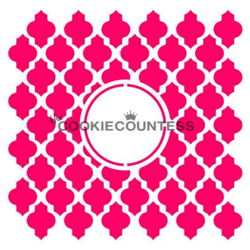 Moroccan Monogram Cookie Stencil
