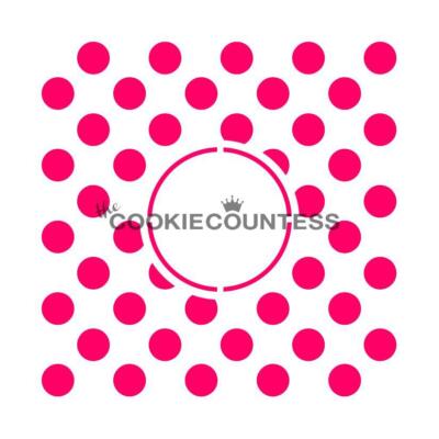 Polk Dot Monogram Stencil