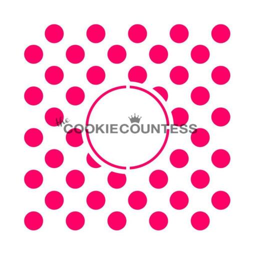 Polk Dot Monogram Stencil