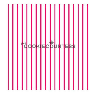 Pinstripes Cookie Stencil