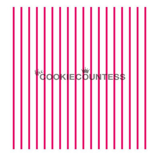 Pinstripes Cookie Stencil
