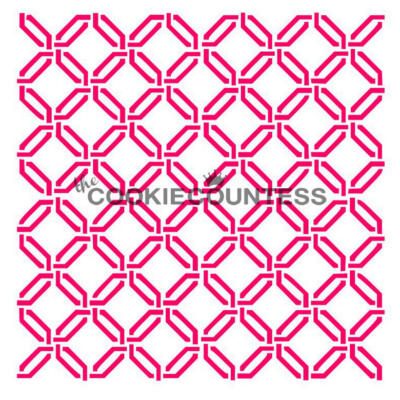 Preppy Lattice Cookie Stencil
