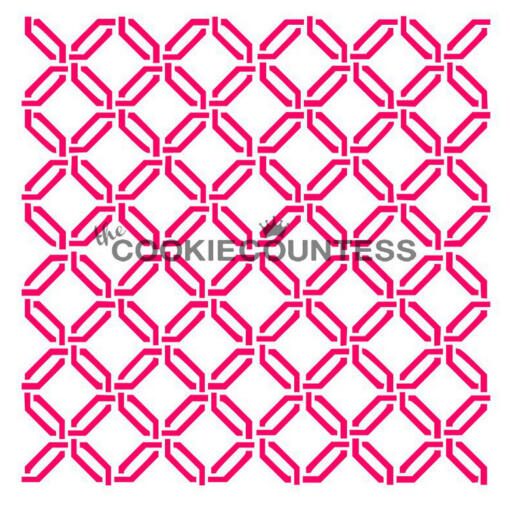 Preppy Lattice Cookie Stencil