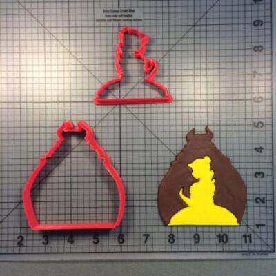 Beauty and the Beast 3" Cookie Cutter Set