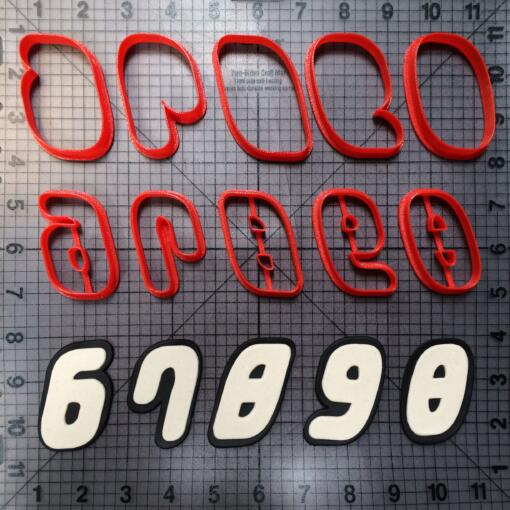 Lego Font Numbers Full Set Cookie Cutters - Image 2